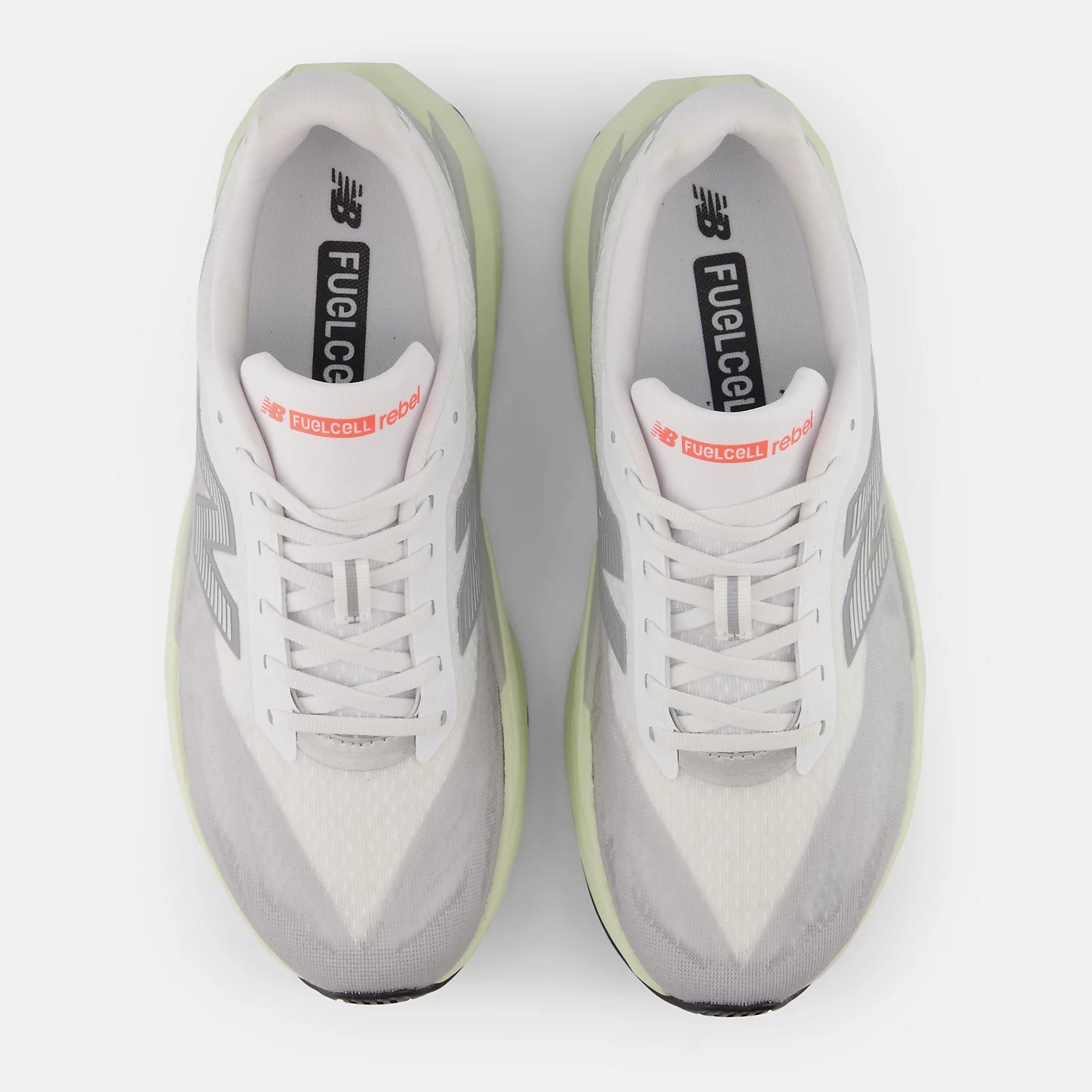 New Balance Men's FuelCell Rebel V5 Running Shoe - Raincloud with White and Mineral