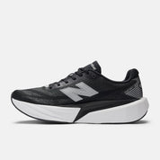 New Balance Men's FuelCell Rebel V5 Running Shoe - Black with Silver Metallic and White