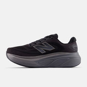 New Balance Men's Fresh Foam X More v6 Cushioned Running Shoe - Black with Castlerock and Black Metallic