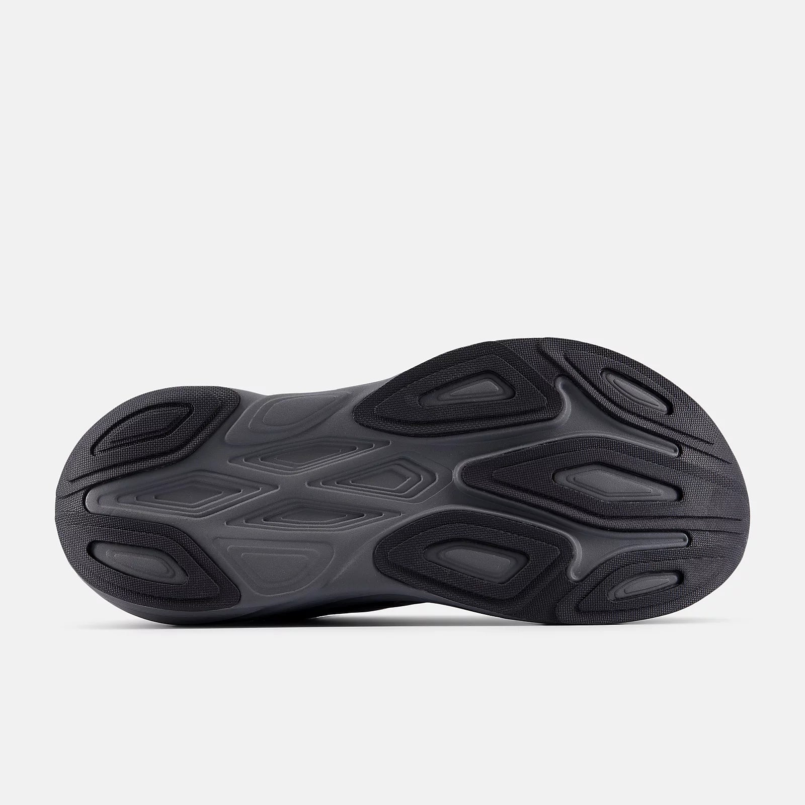 New Balance Men's Fresh Foam X More v6 Cushioned Running Shoe - Black with Castlerock and Black Metallic