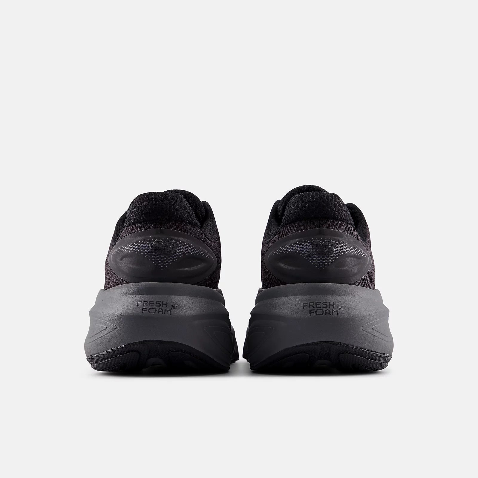 New Balance Men's Fresh Foam X More v6 Cushioned Running Shoe - Black with Castlerock and Black Metallic