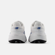 New Balance Men's Fresh Foam X More v6 Cushioned Running Shoe - NB 103 White with Blue Agate and Reflection