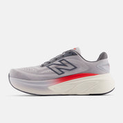 New Balance Men's Fresh Foam X More v6 Cushioned Running Shoe - Grey Matter with True Red and Castlerock