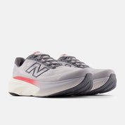 New Balance Men's Fresh Foam X More v6 Cushioned Running Shoe - Grey Matter with True Red and Castlerock