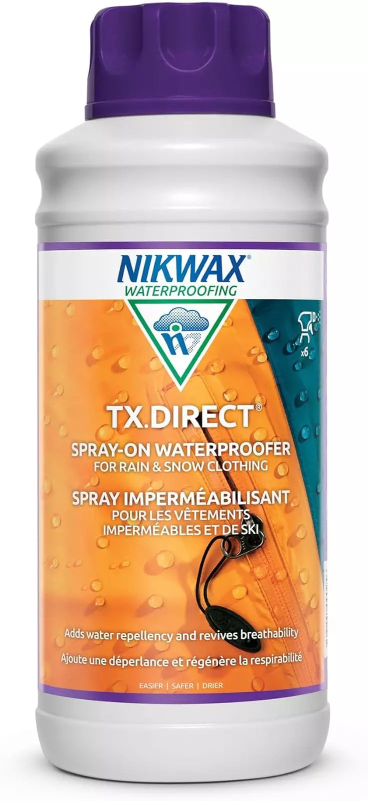 Nikwax Tx. On Water proofer Direct Spray, 1000ML (1L)