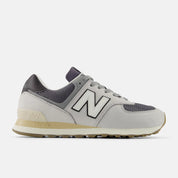 New Balance Unisex 574v2 Lightweight Sneaker - Grey Matter with Dark Silver Metallic