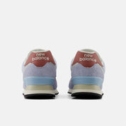 New Balance Unisex 574 Lightweight Sneaker - Oxford Blue with Apricot Orange