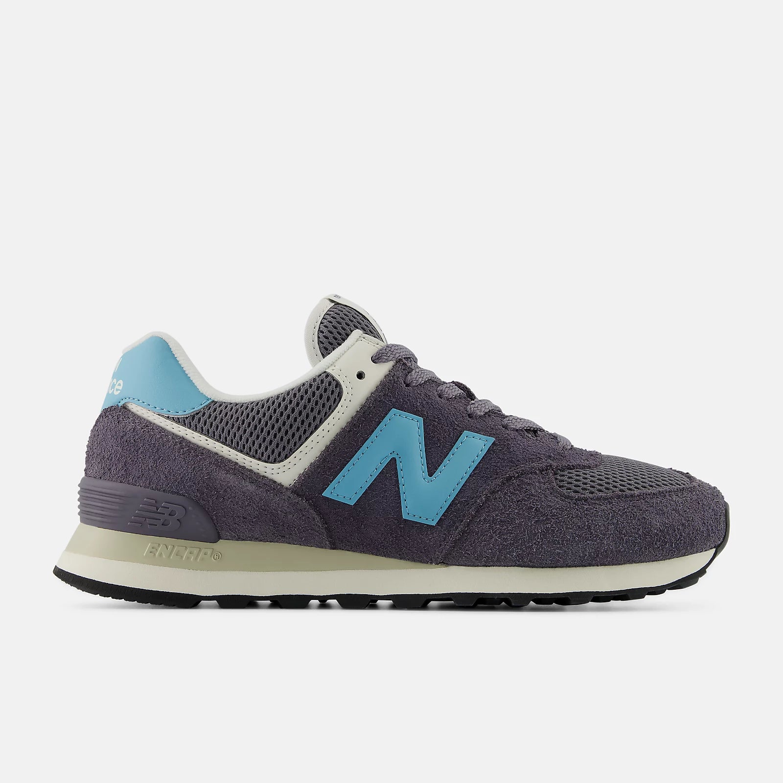 New Balance Unisex 574 Lightweight Sneaker - Neptune Grey with Taffy Blue