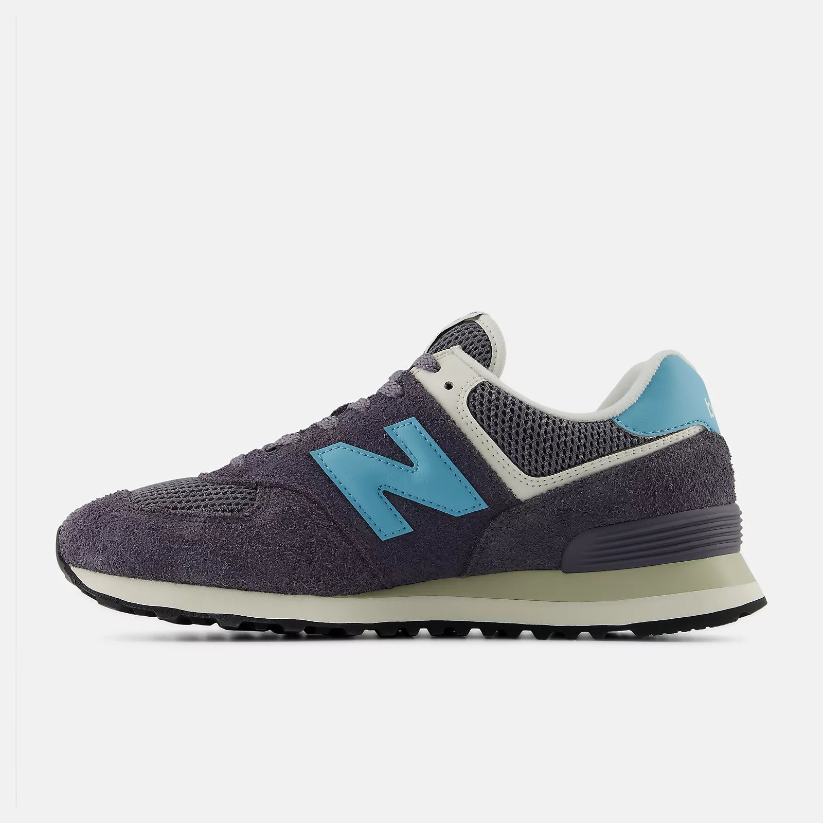 New Balance Unisex 574 Lightweight Sneaker - Neptune Grey with Taffy Blue