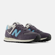 New Balance Unisex 574 Lightweight Sneaker - Neptune Grey with Taffy Blue