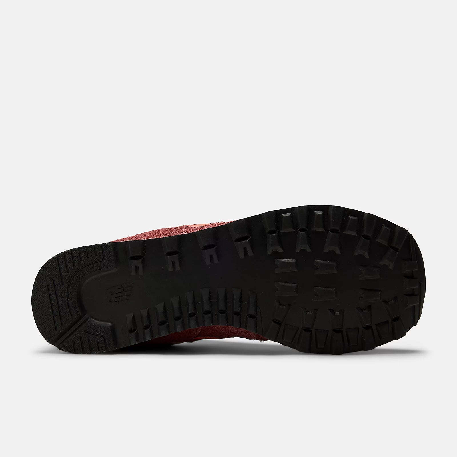 New Balance Unisex 574 Lifestyle Shoe - Red Rock with Tangerine Heat