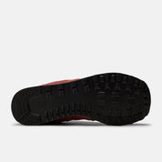 New Balance Unisex 574 Lifestyle Shoe - Red Rock with Tangerine Heat