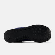 New Balance Unisex 574 V2 Varsity Suede Sneaker - Navy with Sea Salt