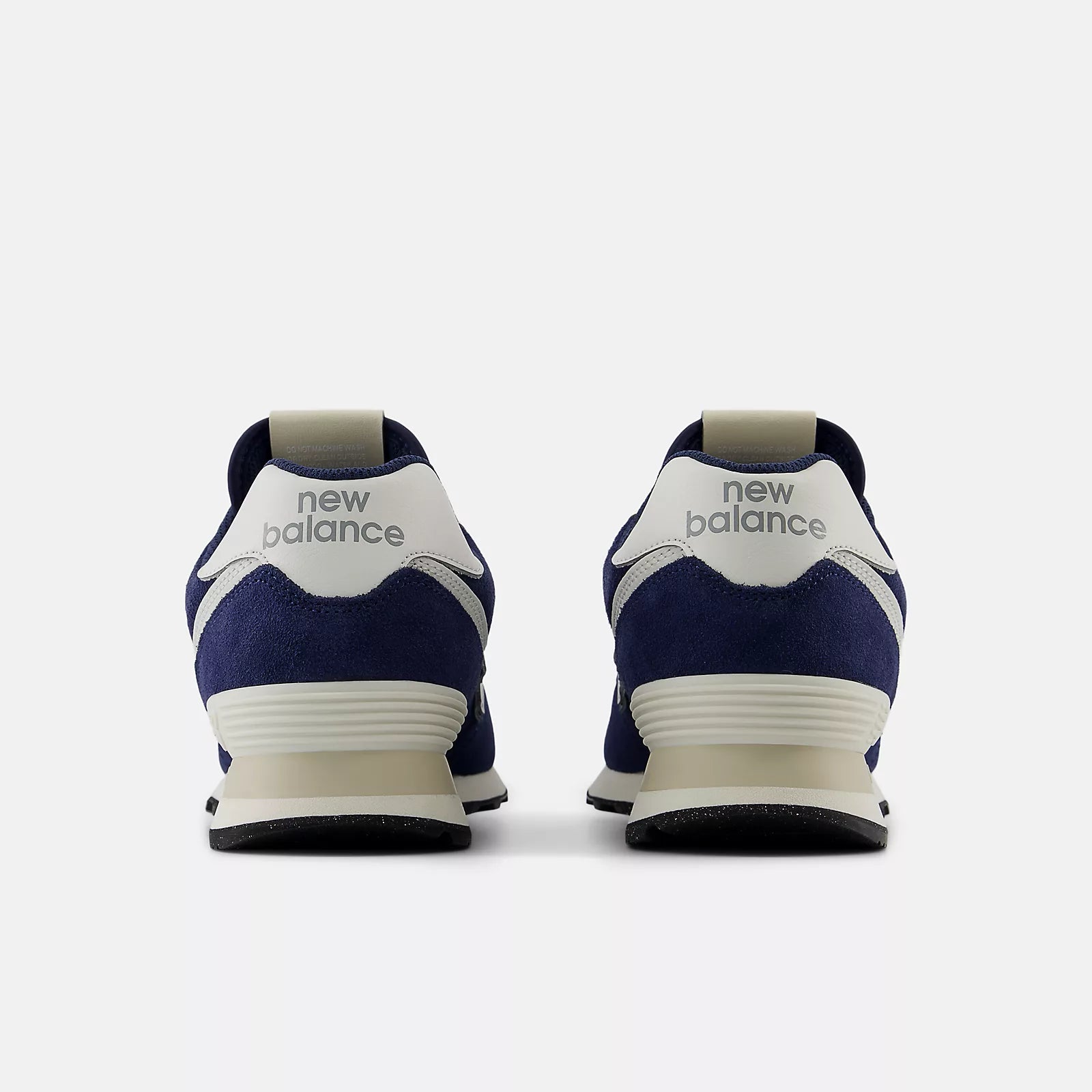 New Balance Unisex 574 V2 Varsity Suede Sneaker - Navy with Sea Salt