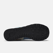 New Balance Unisex 574 Varsity Suede Sneaker - Shoreline Blue with Stillwater