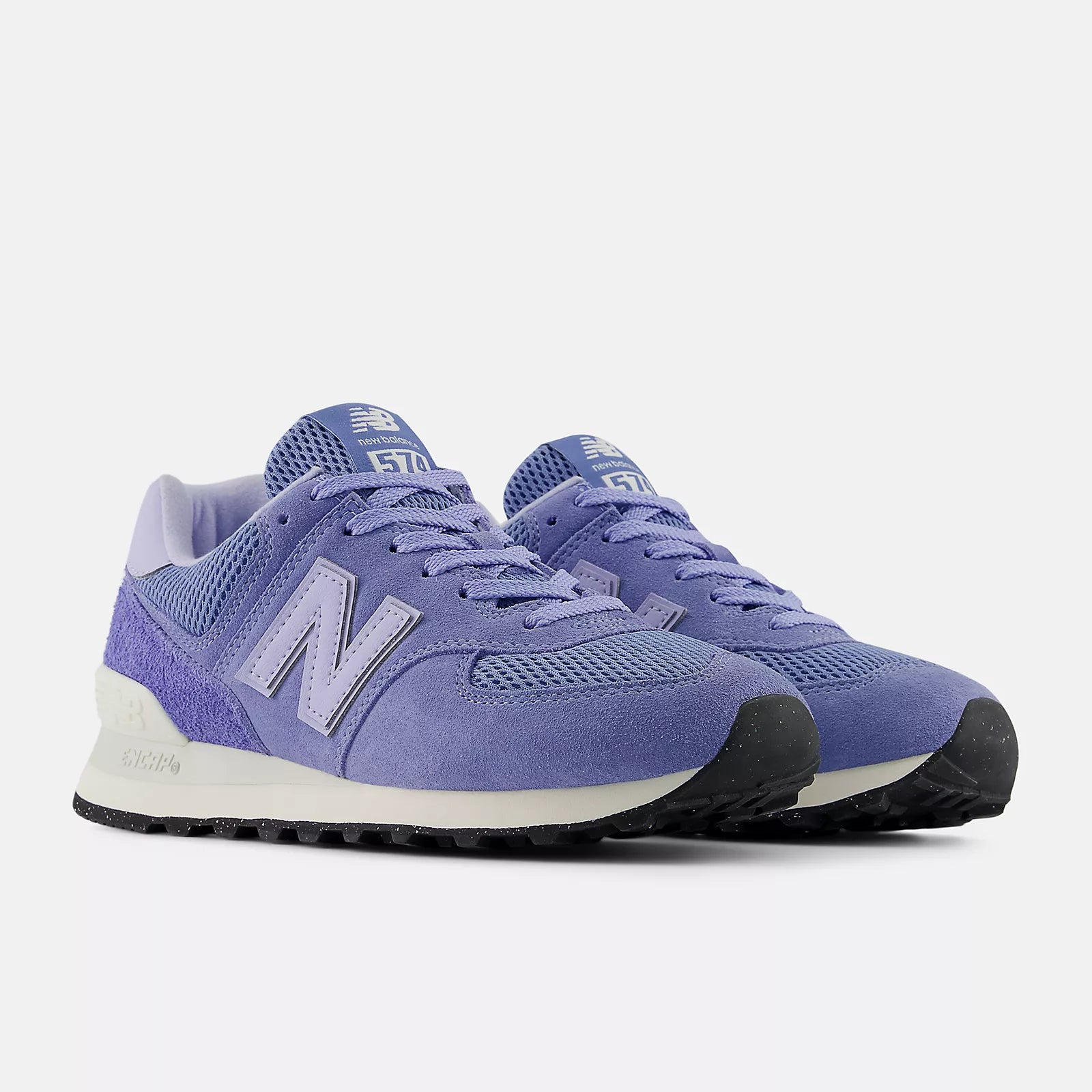 New Balance Women's 574 Sneaker - Blue Indigo with NB White