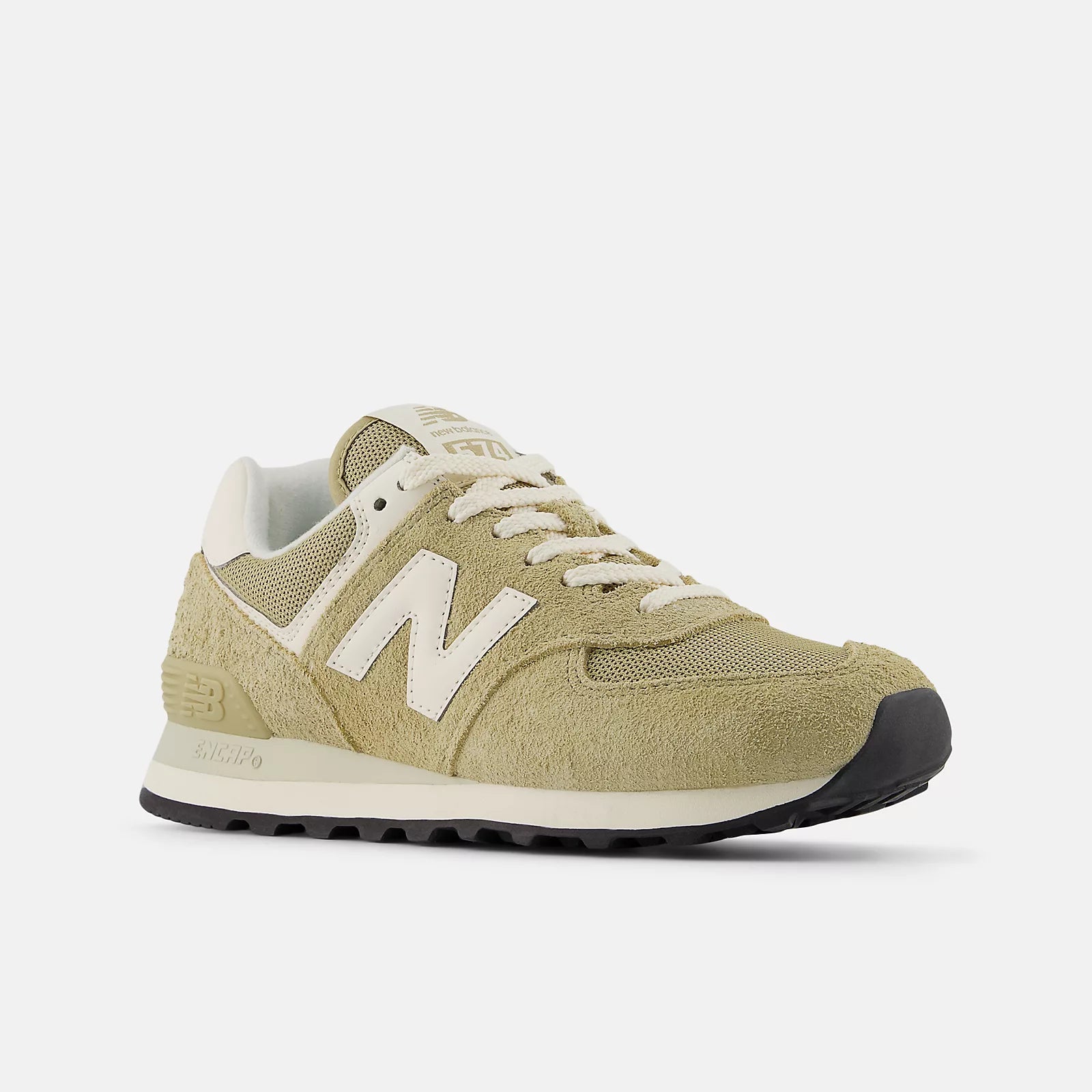 New Balance Women's 574 Lace up Casual Shoes - Boulder with Permafrost