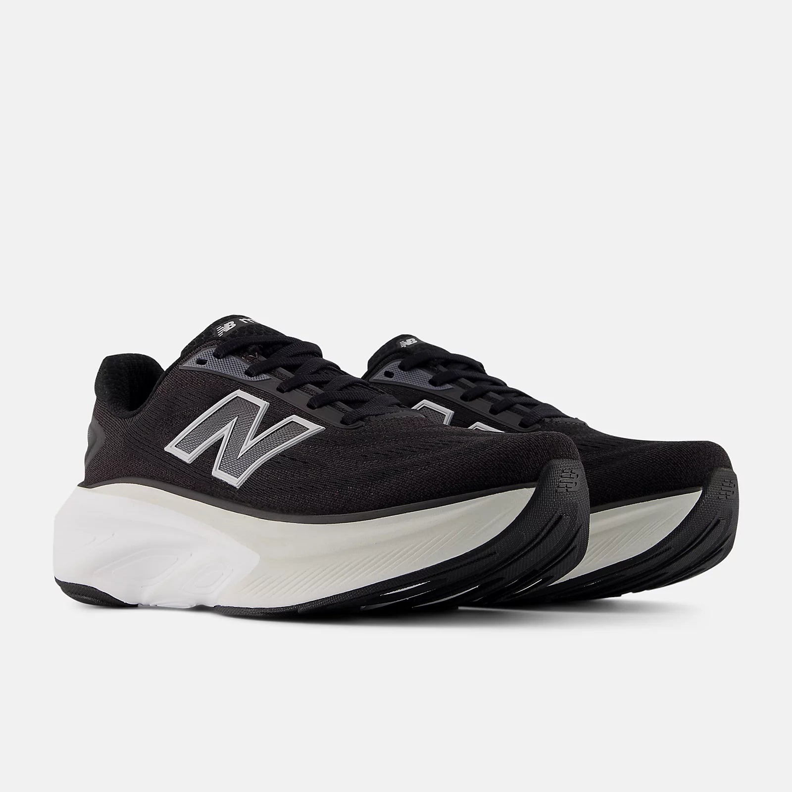 New Balance Women's Fresh Foam X More v6 Cushioned Running Shoe - Black with Grey Matter and Castlerock