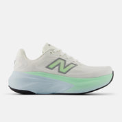 New Balance Women's Fresh Foam X More v6 Cushioned Running Shoe - Sea Salt with Lab Green and Frosted Glass