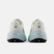 New Balance Women's Fresh Foam X More v6 Cushioned Running Shoe - Sea Salt with Lab Green and Frosted Glass