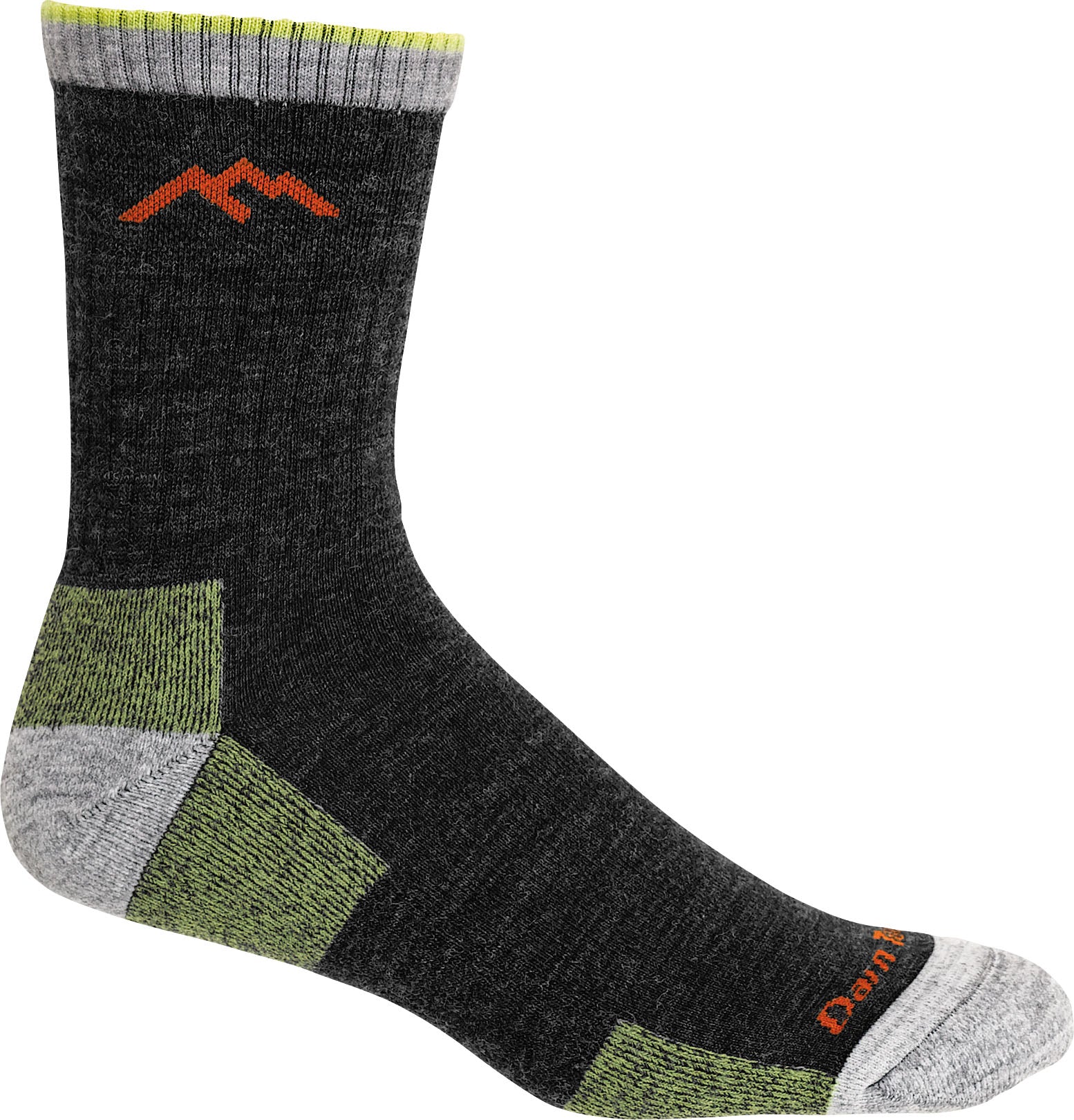 Darn Tough Men's Hiker Micro Crew Cushion Sock Lime