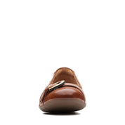 Clarks Women's Neenah Lark Dark Tan Leather - Hiline Sport