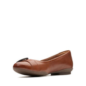 Clarks Women's Neenah Lark Dark Tan Leather - Hiline Sport