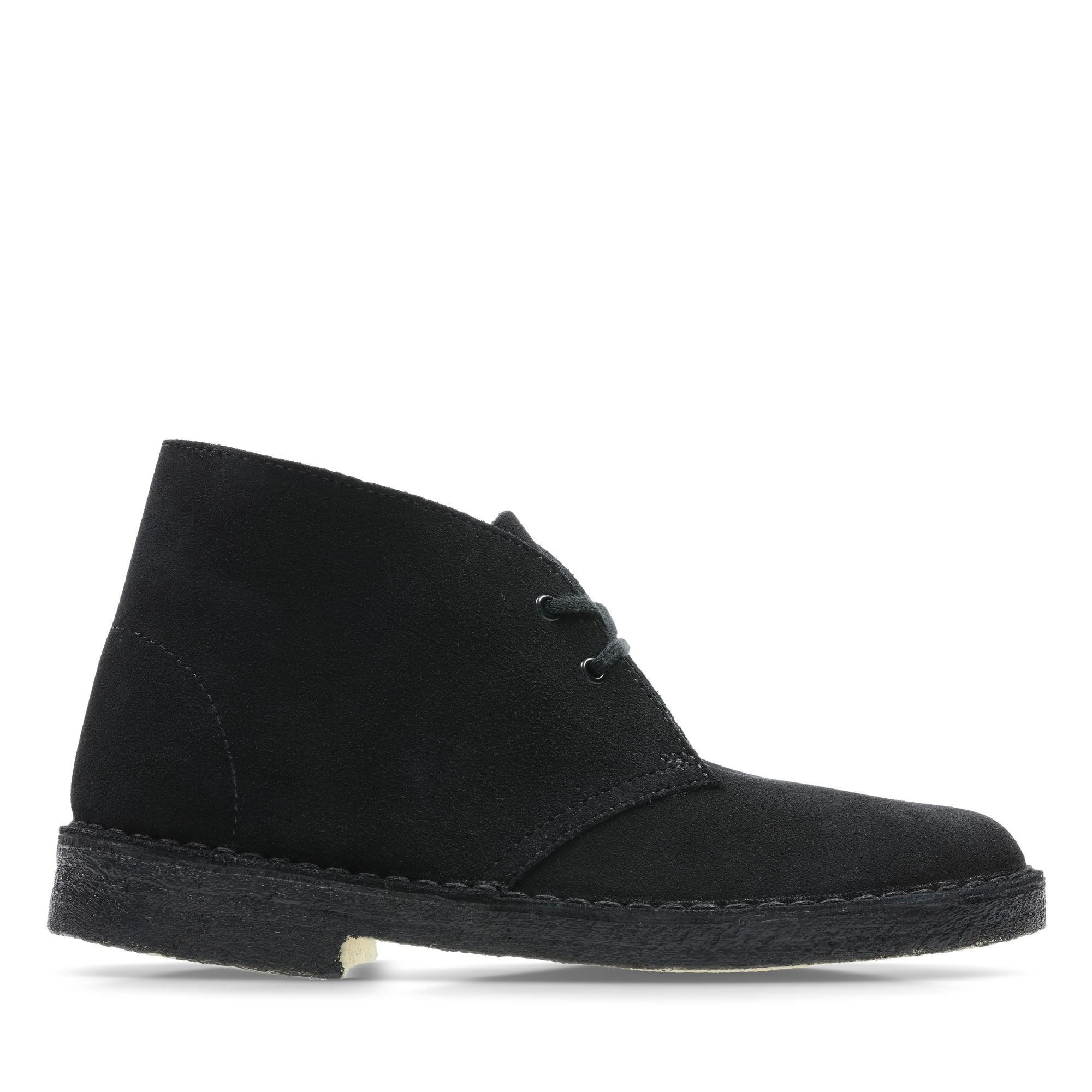 Clarks Women's Desert Boot Black Suede