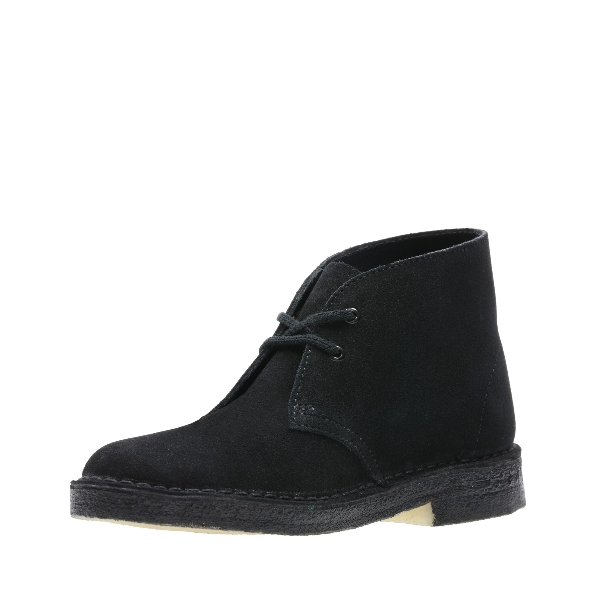 Clarks Women's Desert Boot Black Suede
