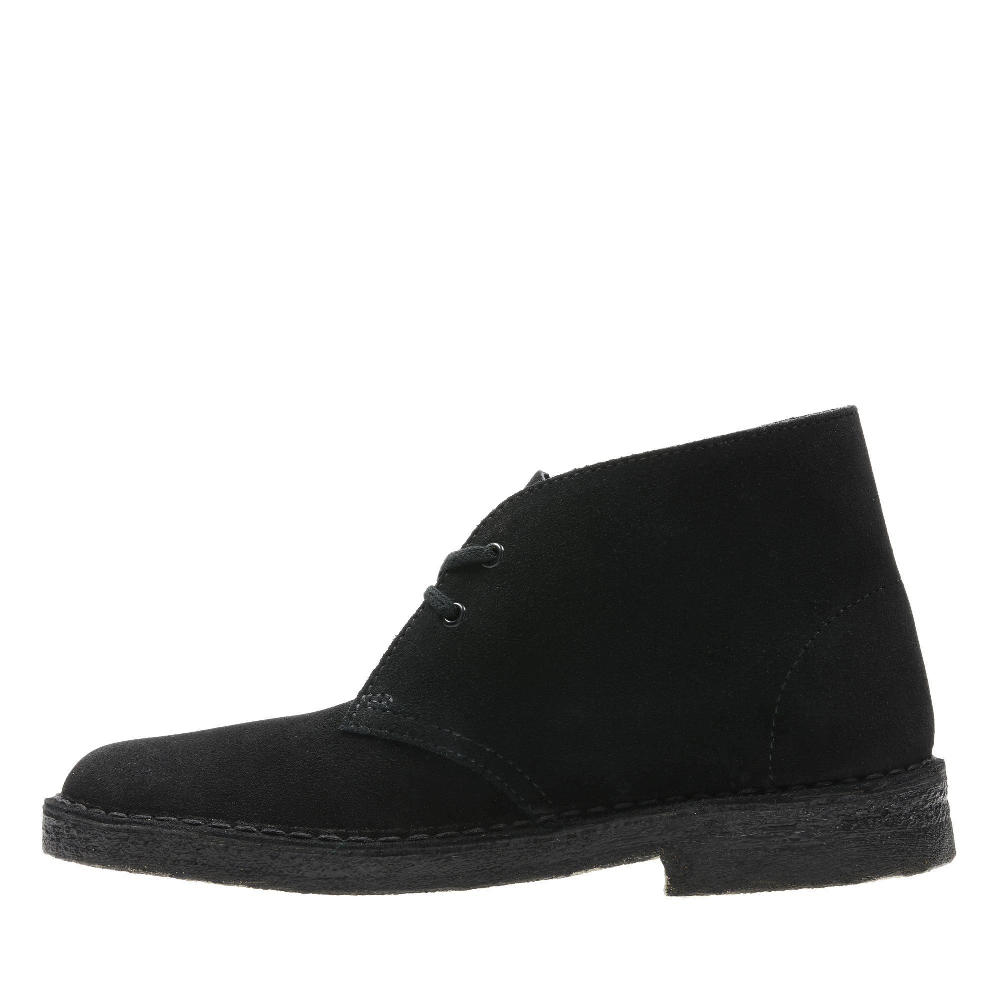 Clarks Women's Desert Boot Black Suede