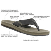 Cobian Men's ARV 2 Sandal Charcoal