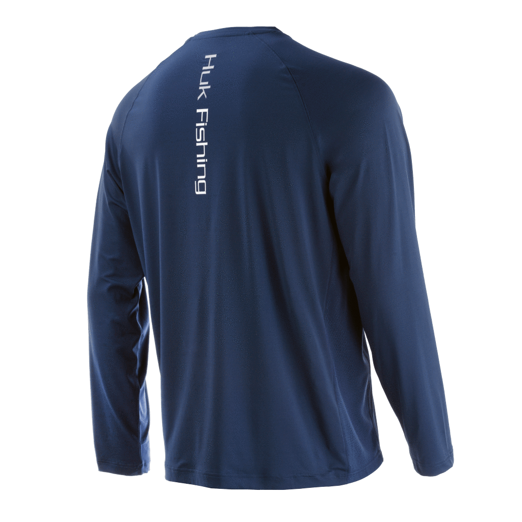 Huk Performance Vented Long Sleeve Sargasso Sea