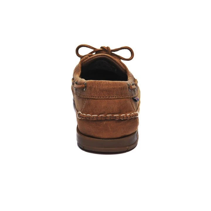 Sebago Men's Schooner Crazy Horse Brown Tan Wide