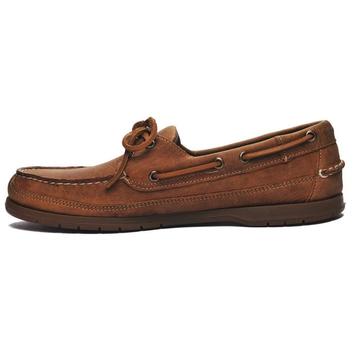 Sebago Men's Schooner Crazy Horse Brown Tan Wide