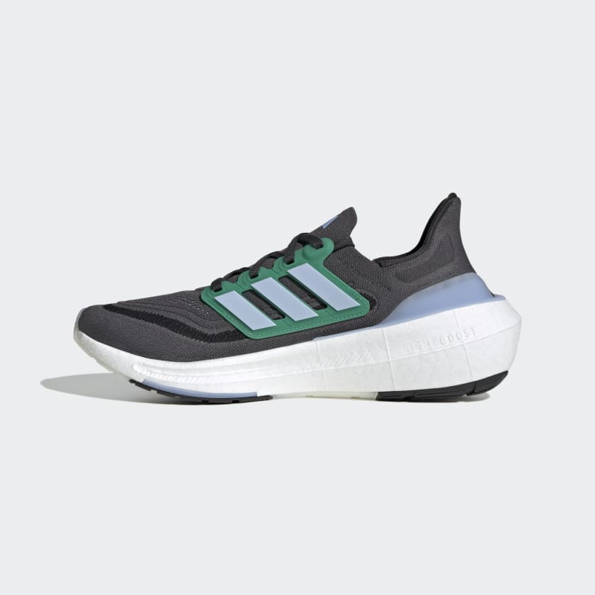 adidas Men's Ultraboost Light Running Shoes, Size 12, Grey/Blue/Green adidas Men's Ultraboost Light Running Shoes, Size 12, Grey/Blue/Green