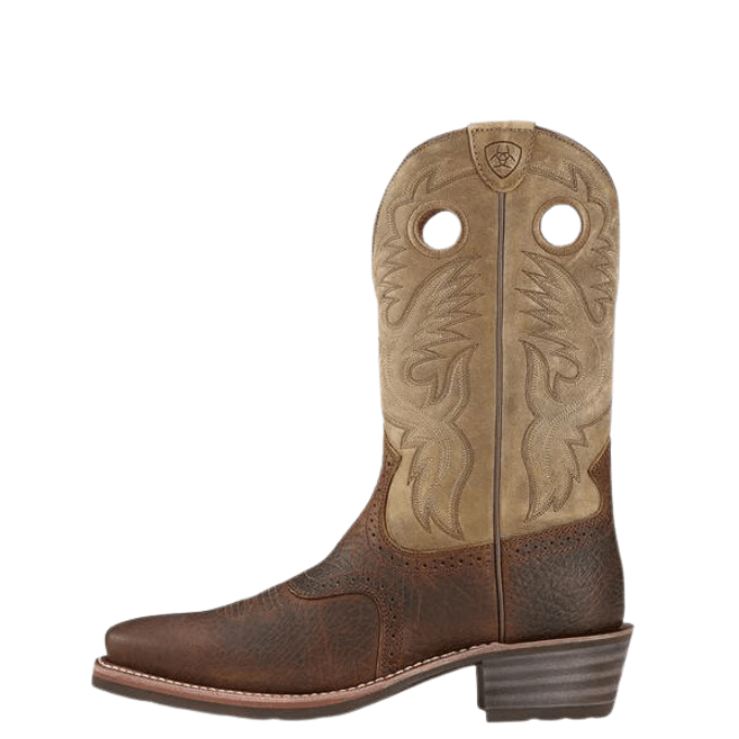 Ariat Men's Heritage Roughstock Square Toe Buckaroo Cowboy Boots - Hiline Sport -