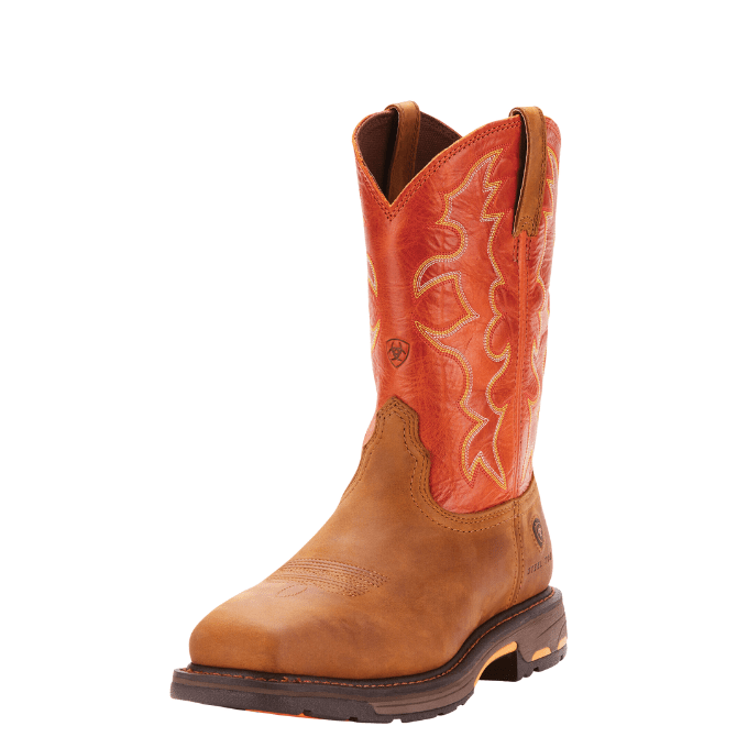 Ariat Men's WorkHog Wide Square Toe Steel Toe Work Boot - Hiline Sport -