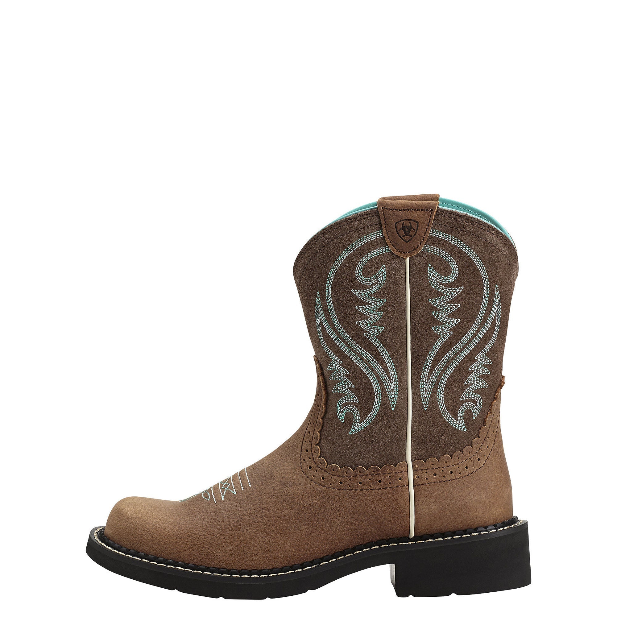 ARIAT Fatbaby Heritage – Stivali Western Donna In Pelle Pieno Fiore E Camoscio – Suola In Gomma Everlon