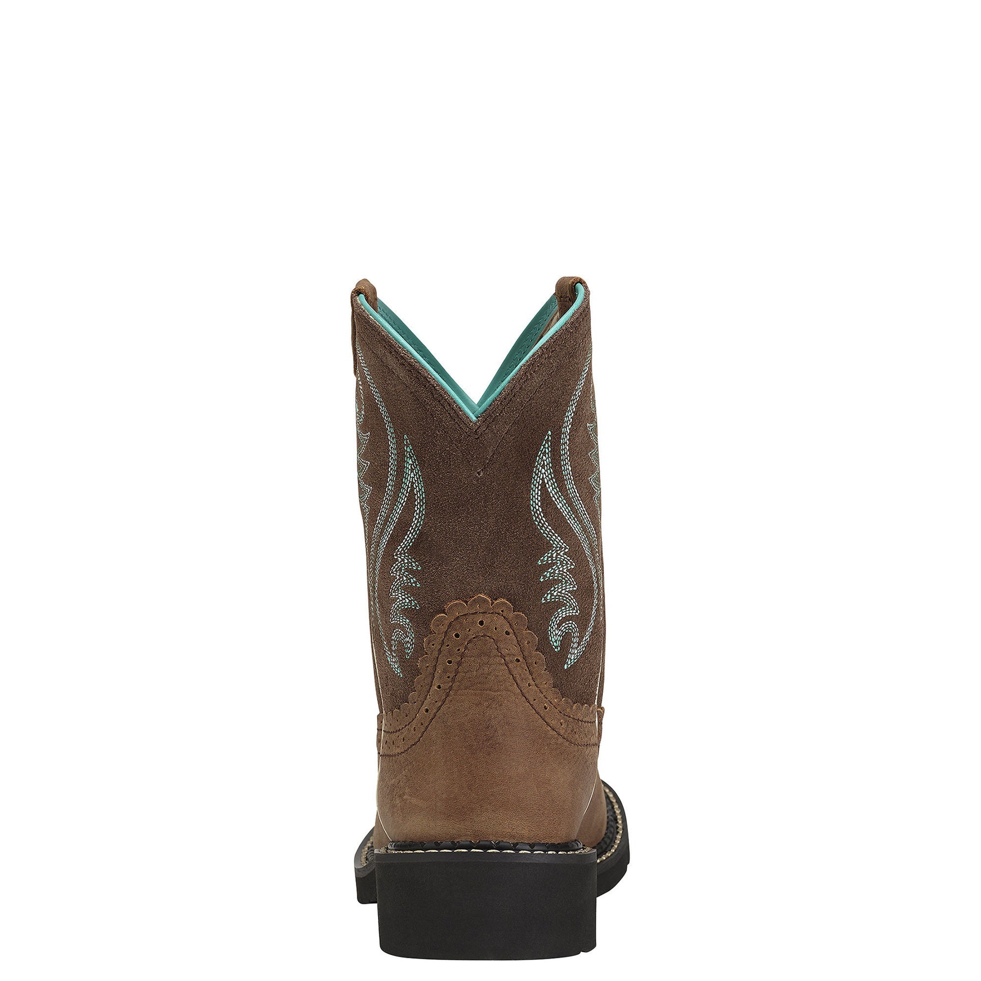 ARIAT Fatbaby Heritage – Stivali Western Donna In Pelle Pieno Fiore E Camoscio – Suola In Gomma Everlon