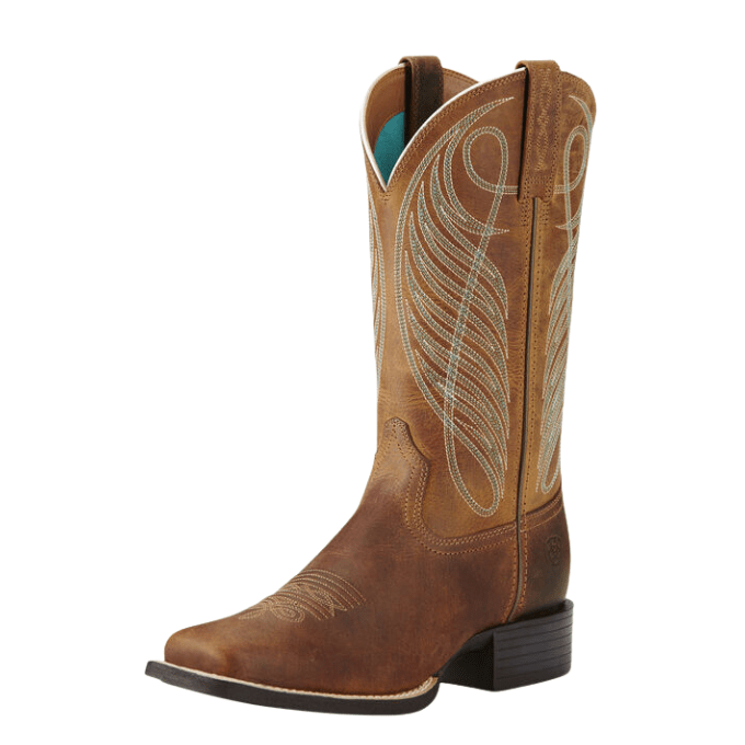 Ariat Women's Round Up Wide Square Toe Western Boot - Hiline Sport -