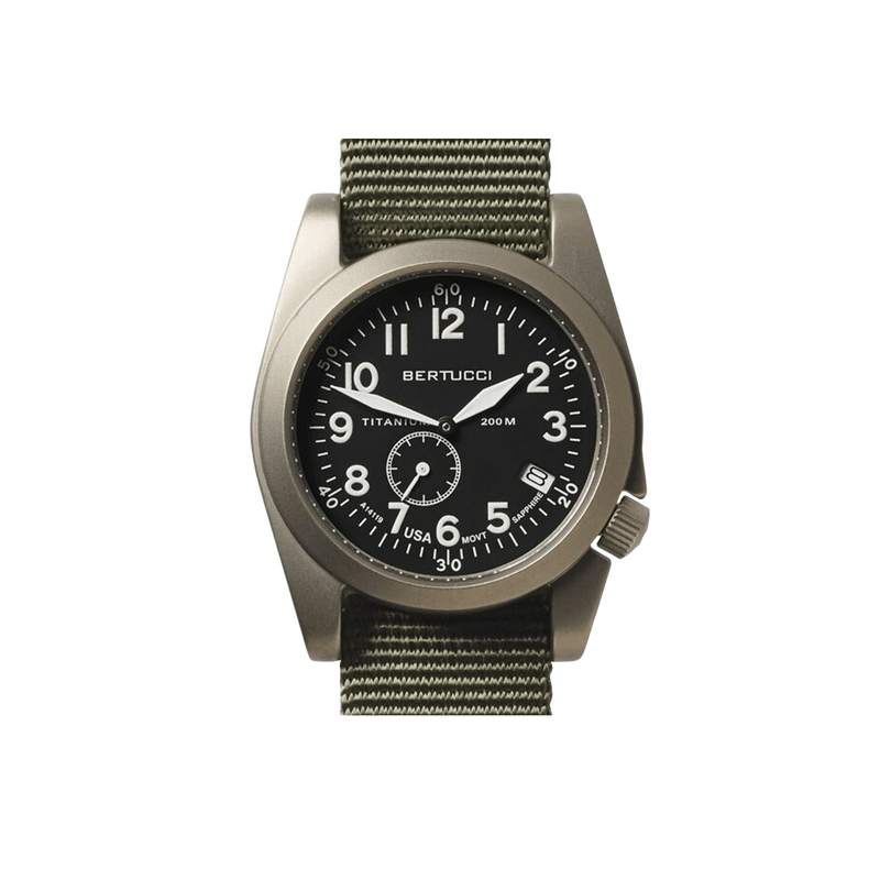 Bertucci A-11T Americana Titanium with Nylon Strap Watch - Hiline Sport -