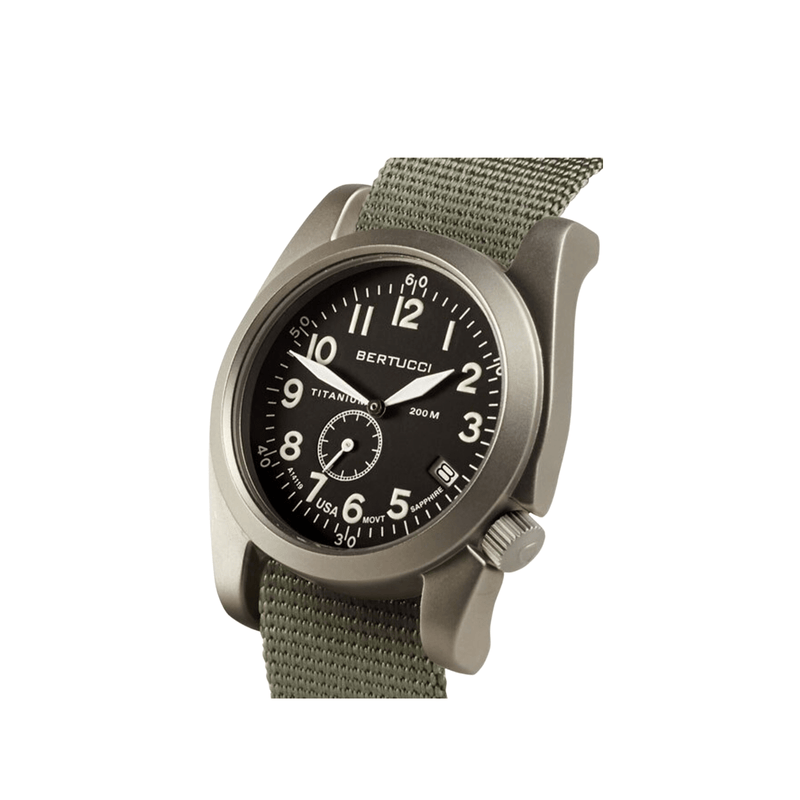 Bertucci A-11T Americana Titanium with Nylon Strap Watch - Hiline Sport -
