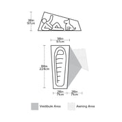 Big Agnes Copper Spur HV UL1 Three Season Free Standing Ultralight Tent | Hiline Sport