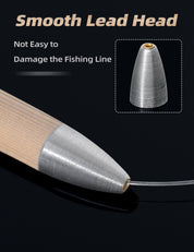 Bluewing Cedar Plug Trolling Lure with Flourocarbon Leader, 2pcs | Hiline Sport
