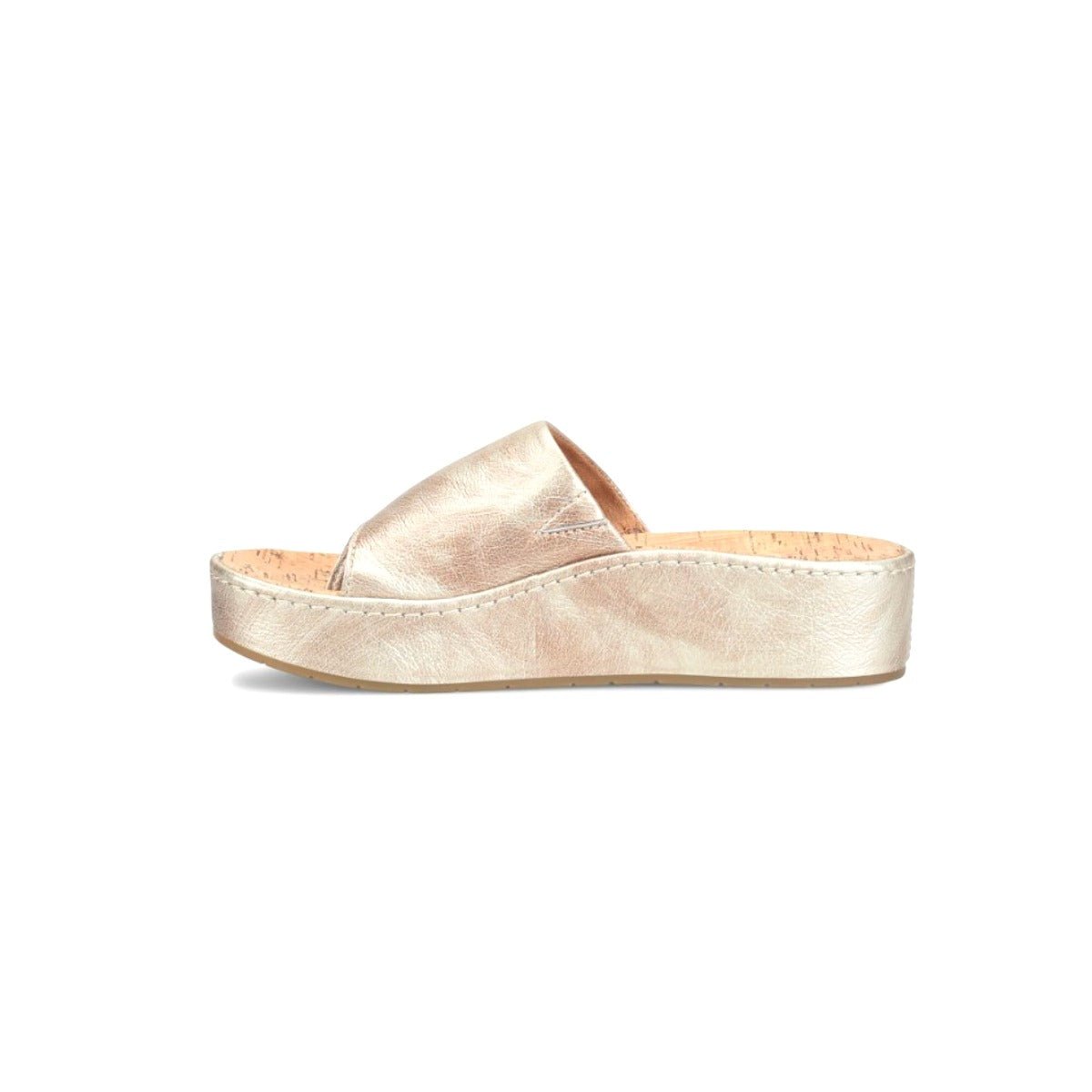 Born Women's Sharr Metallic Leather Platform Thong Sandals - Hiline Sport -