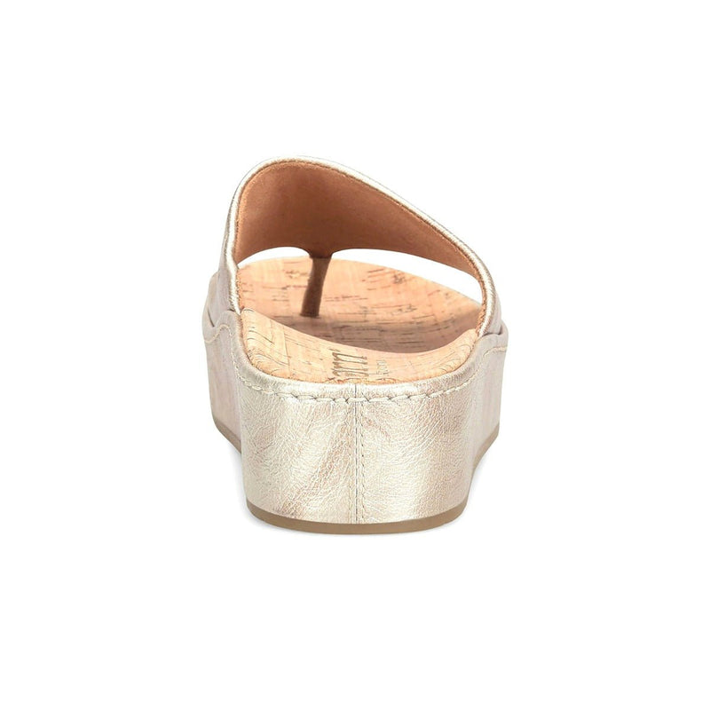Born Women's Sharr Metallic Leather Platform Thong Sandals - Hiline Sport -