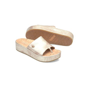 Born Women's Sharr Metallic Leather Platform Thong Sandals - Hiline Sport -