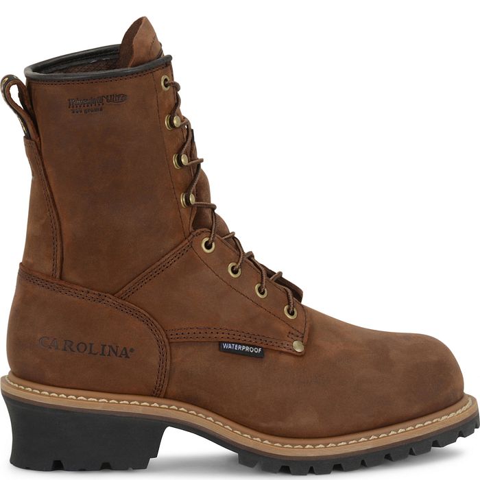 Carolina Men's Elm 8" Soft Toe Insulated Waterproof Leather Logger Boot - Hiline Sport -