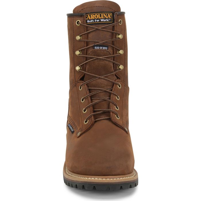 Carolina Men's Elm 8" Soft Toe Insulated Waterproof Leather Logger Boot - Hiline Sport -