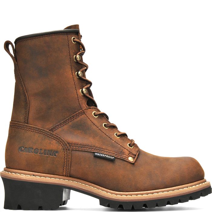 Carolina Men's Elm 8" Waterproof Leather Logger Boot - Hiline Sport -